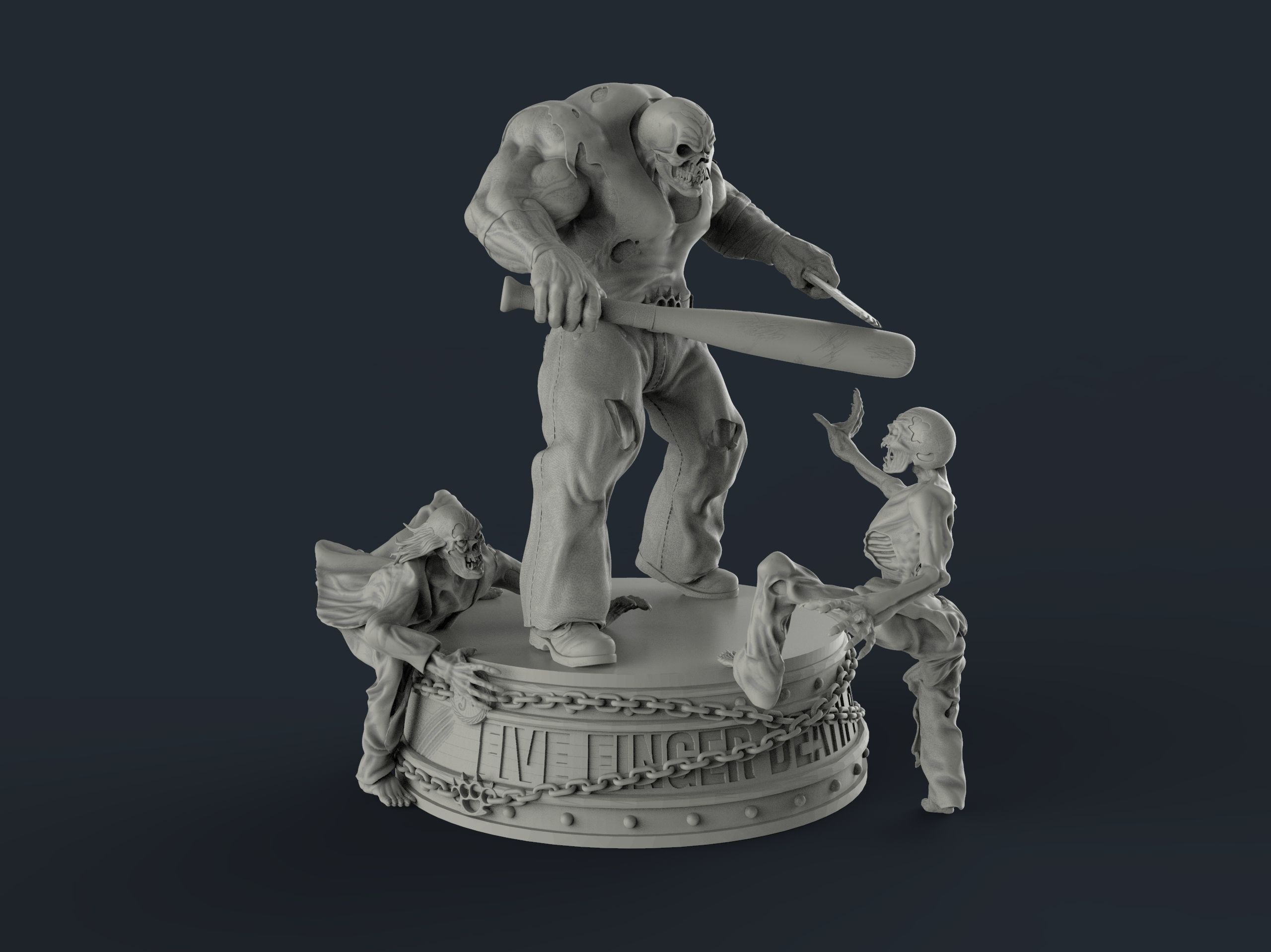 Five Finger Death Punch mascot 3D print model_3