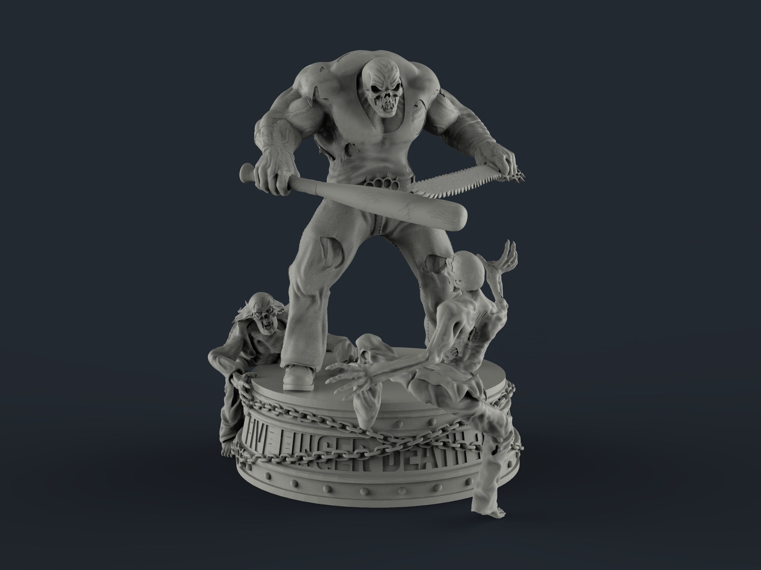 Five Finger Death Punch mascot 3D print model_2