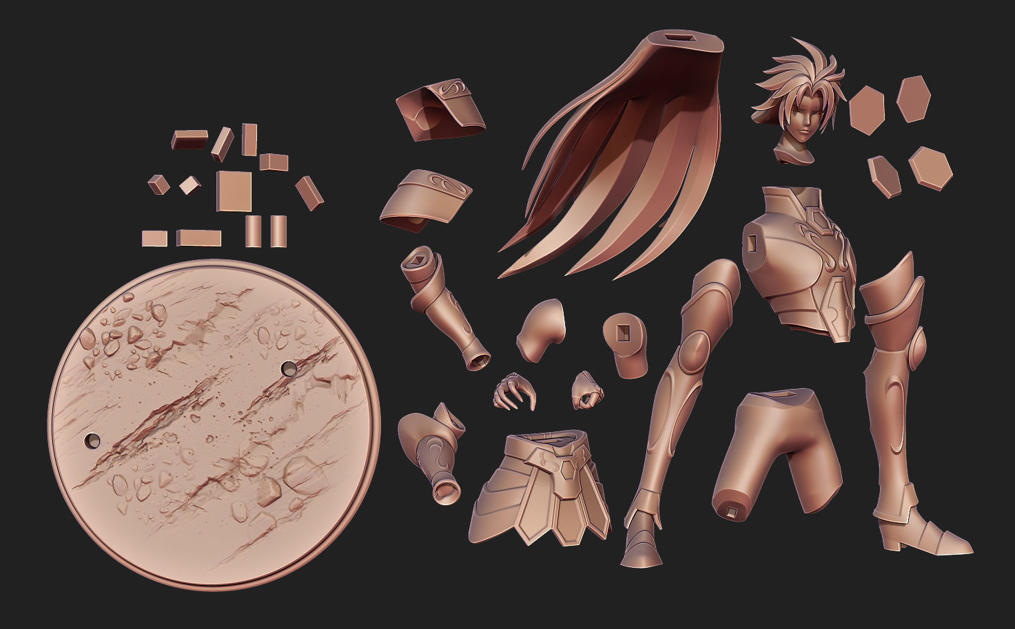 Saint Seiya Saga Gemini 3D print model_3