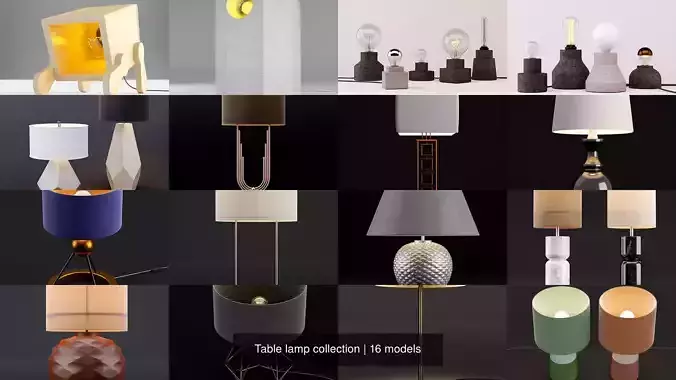 Table lamp collection 