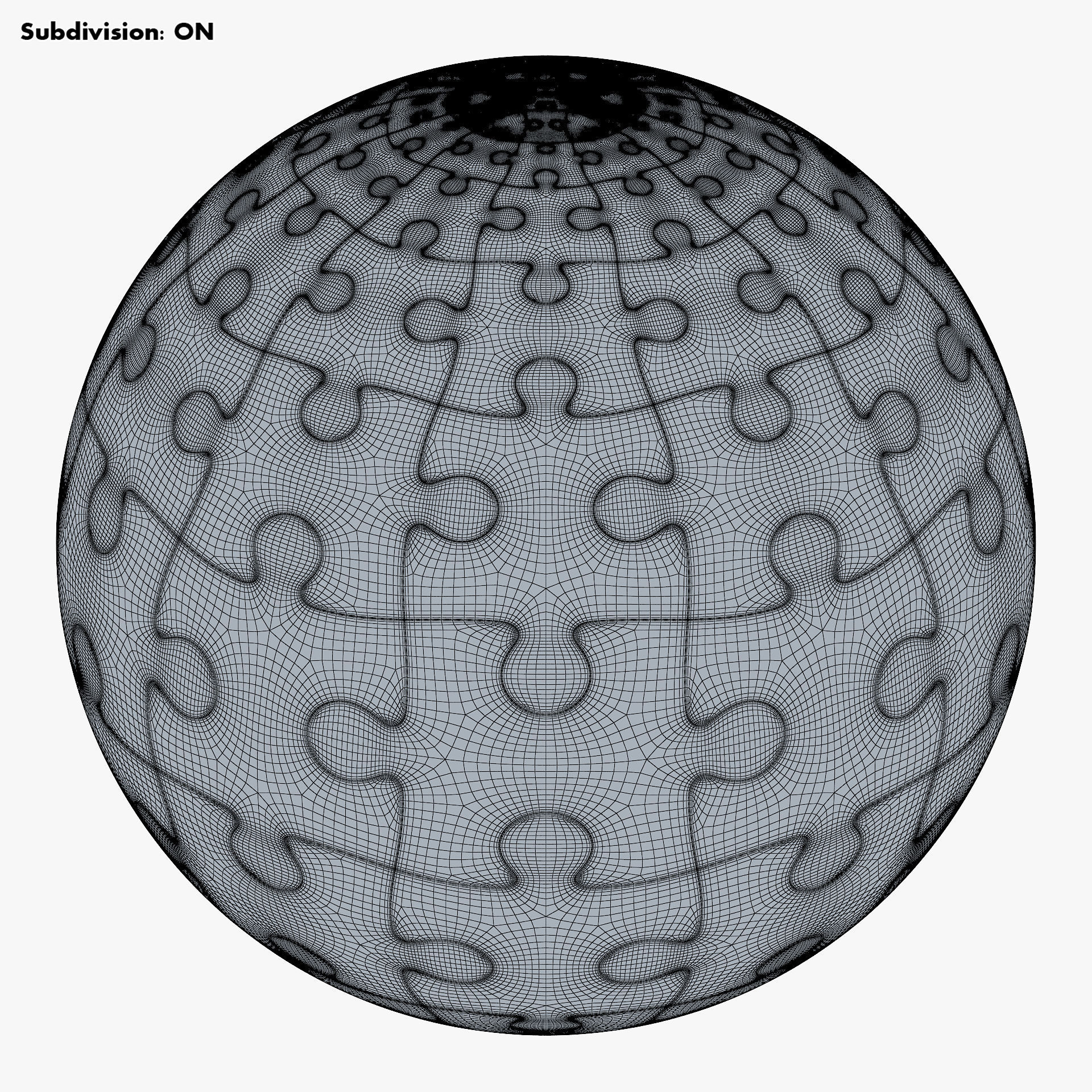Colored Sphere Puzzle v 1 3D model_8