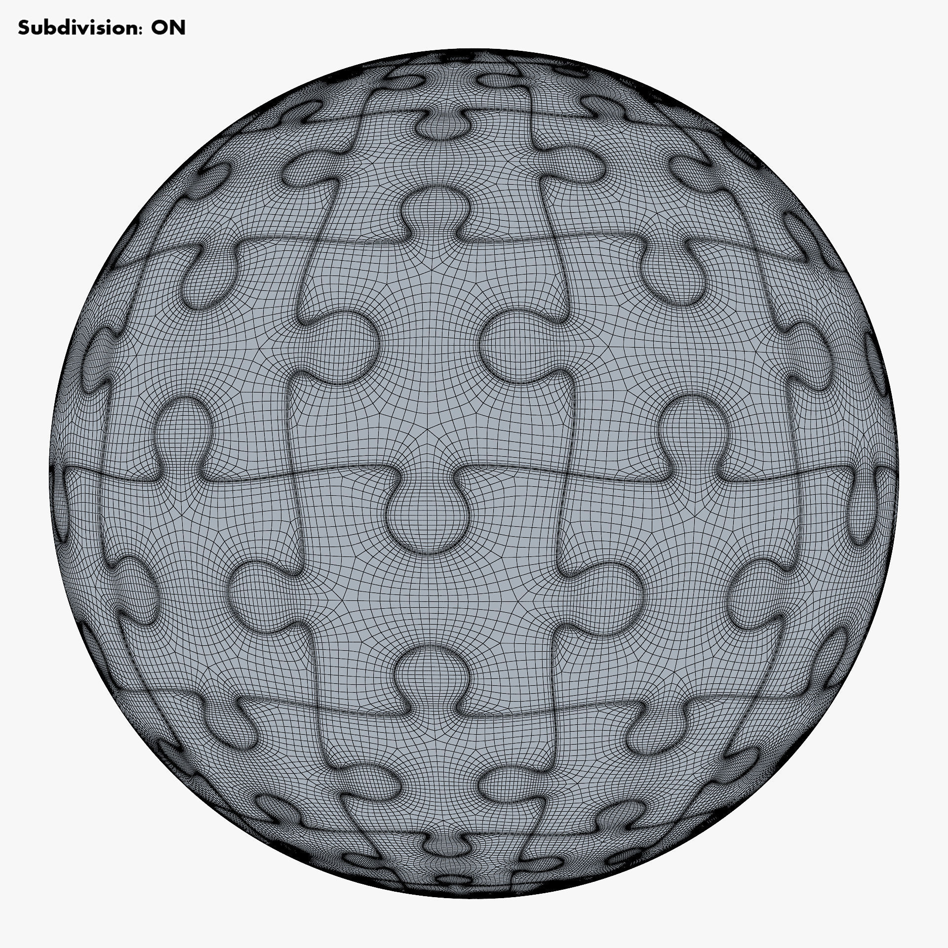 Colored Sphere Puzzle v 1 3D model_10