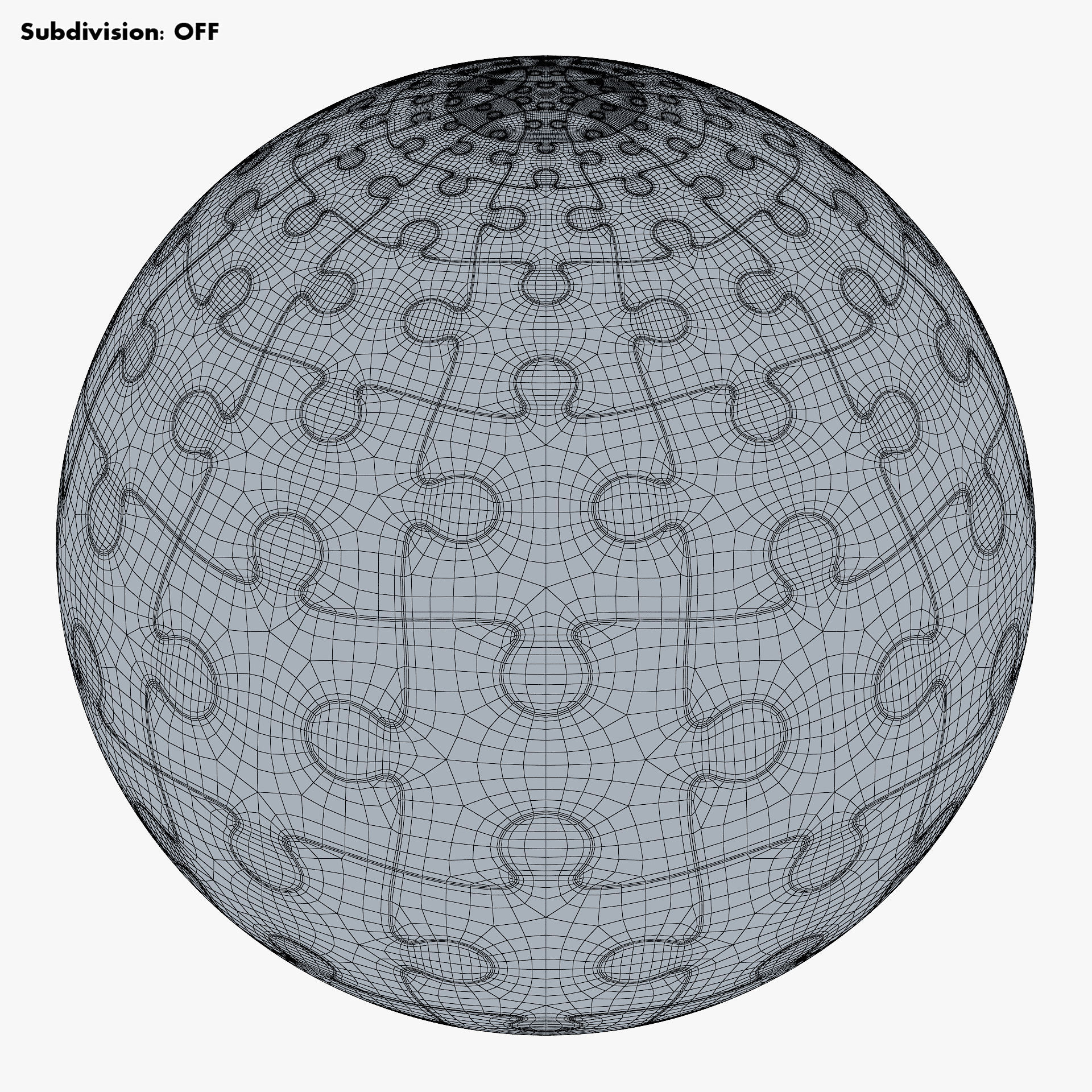 Colored Sphere Puzzle v 1 3D model_9