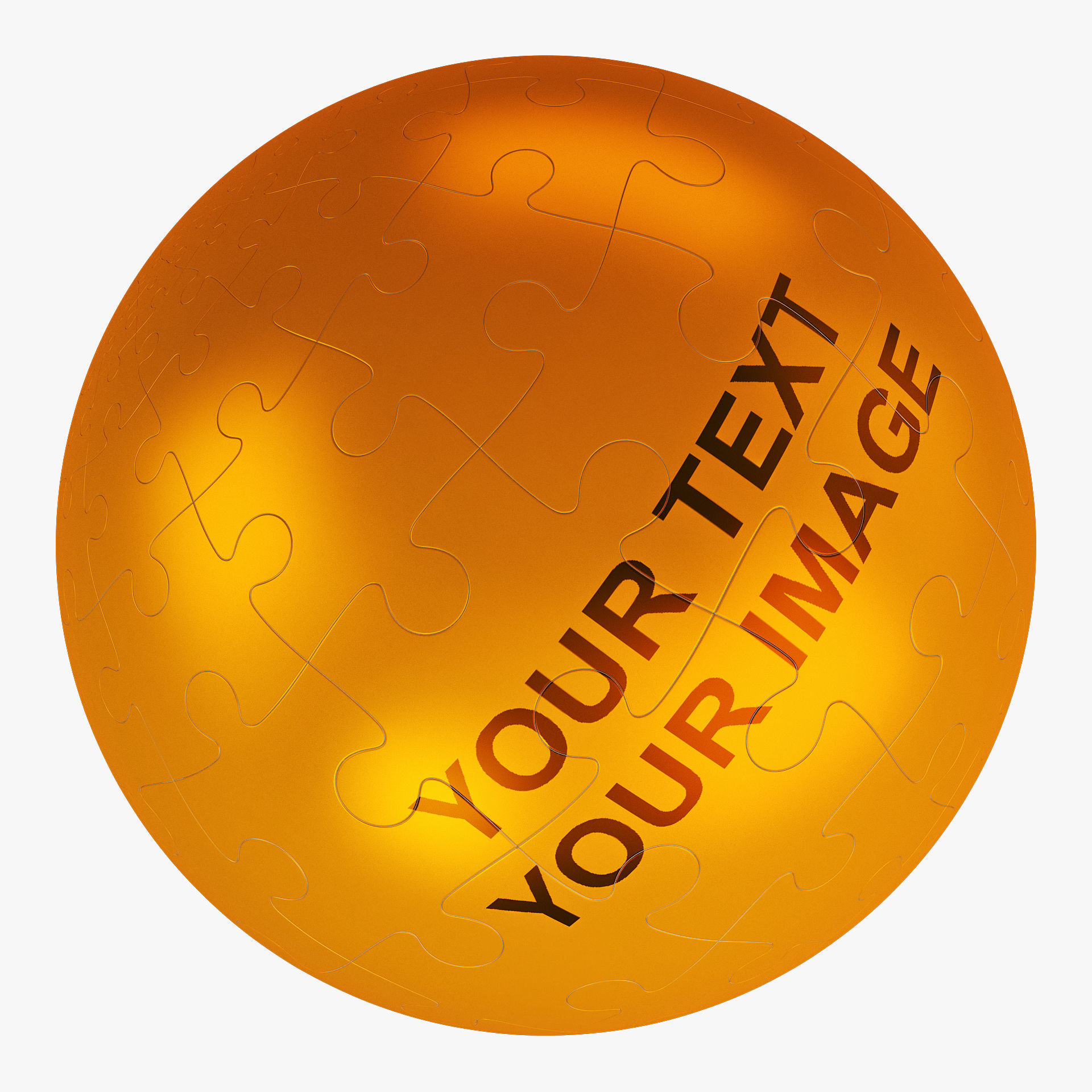 Colored Sphere Puzzle v 1 3D model_7