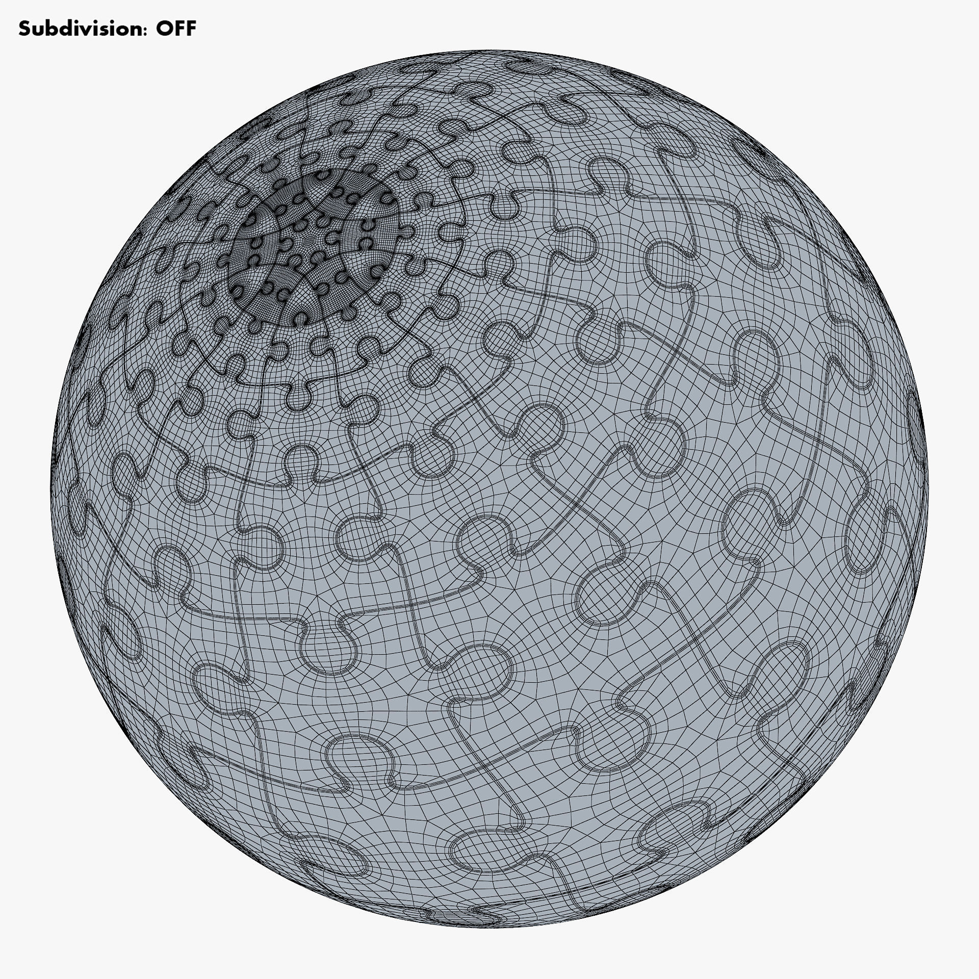 Colored Sphere Puzzle v 1 3D model_13