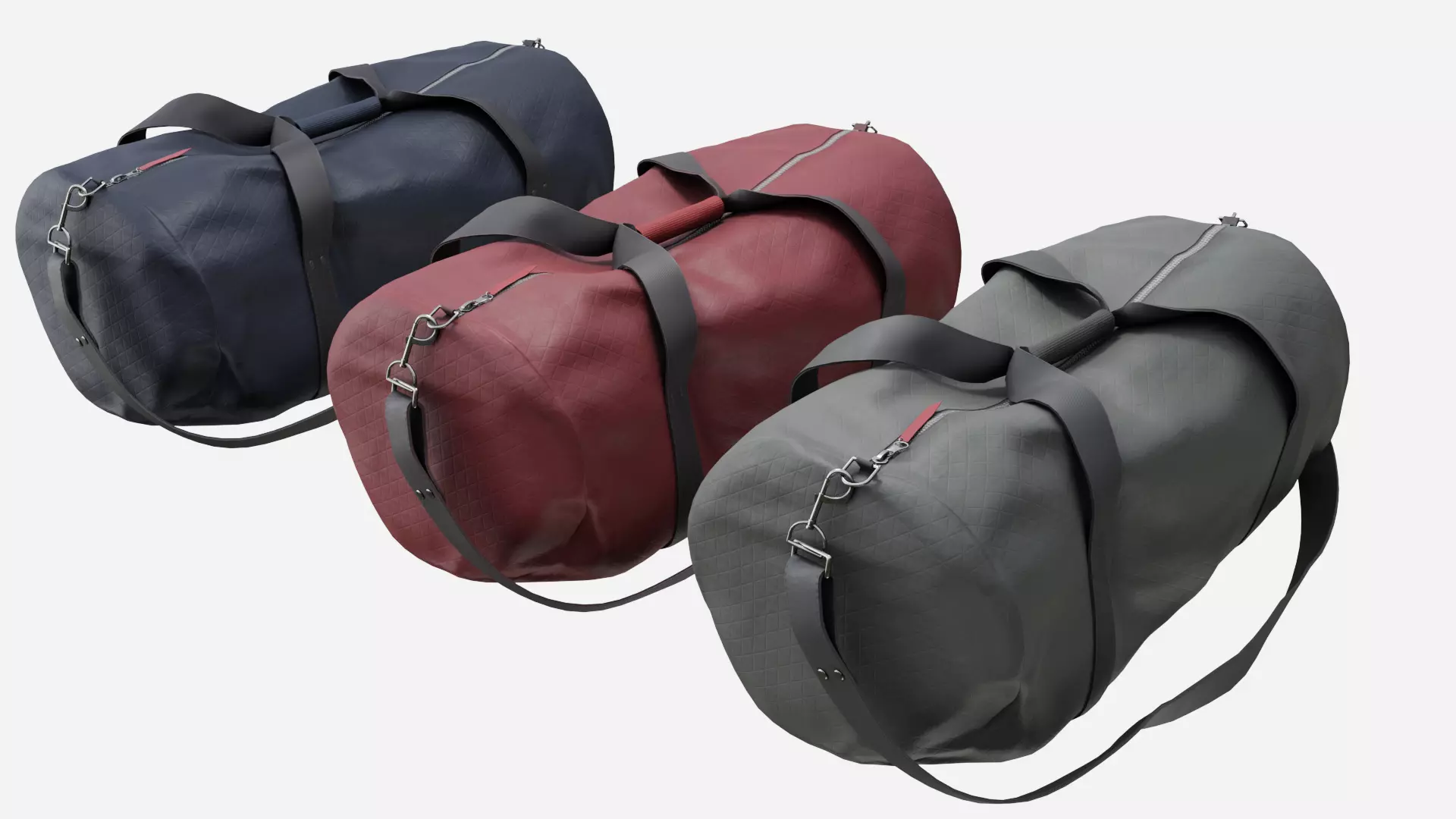 Duffle bag Low-poly 3D model