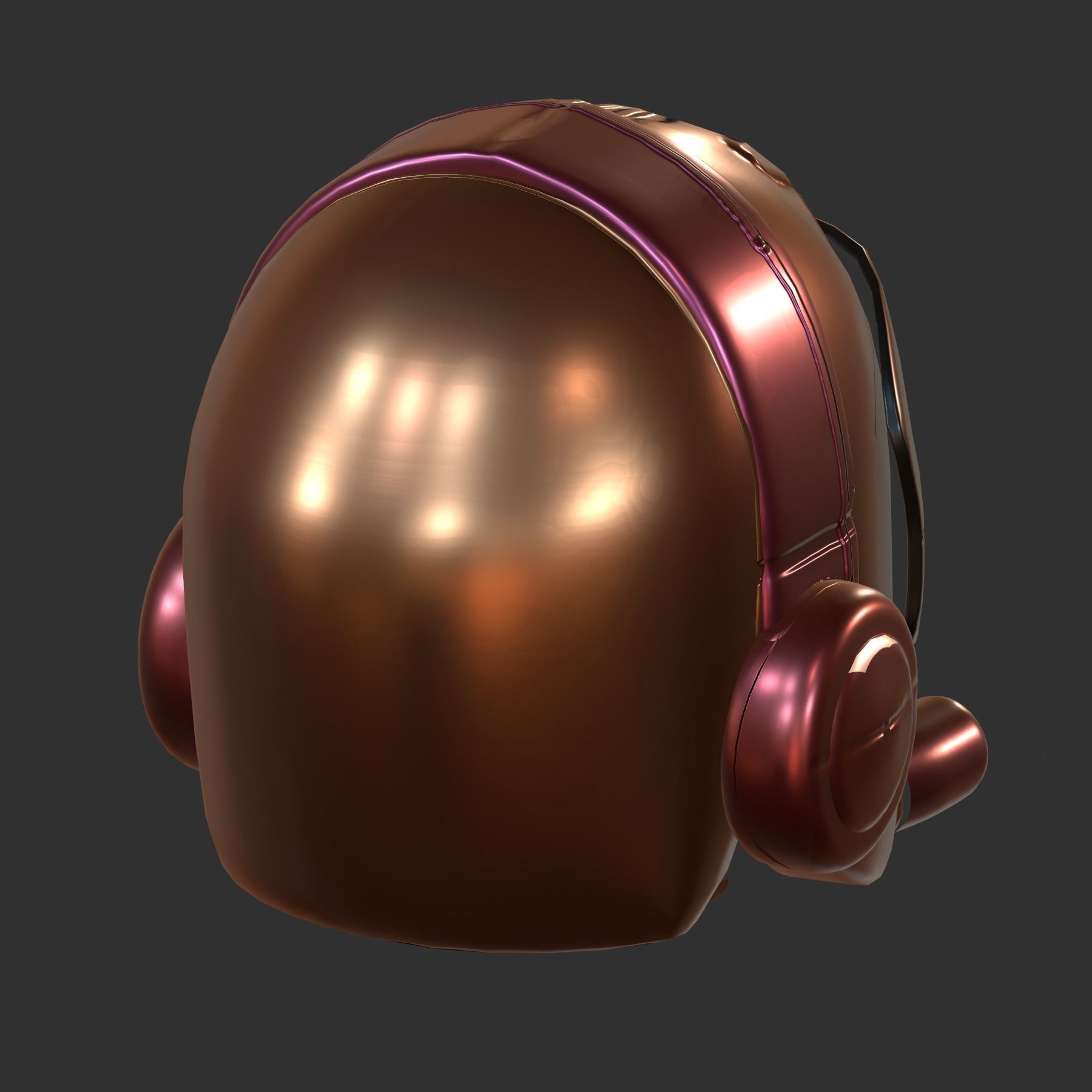 Gas mask helmet 3d model scifi Low-poly 0 Low-poly 3D model_5