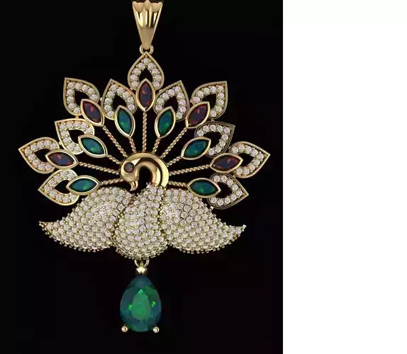  peacock necklace