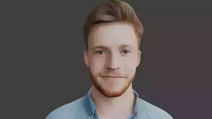 boy head Free low-poly 3D model