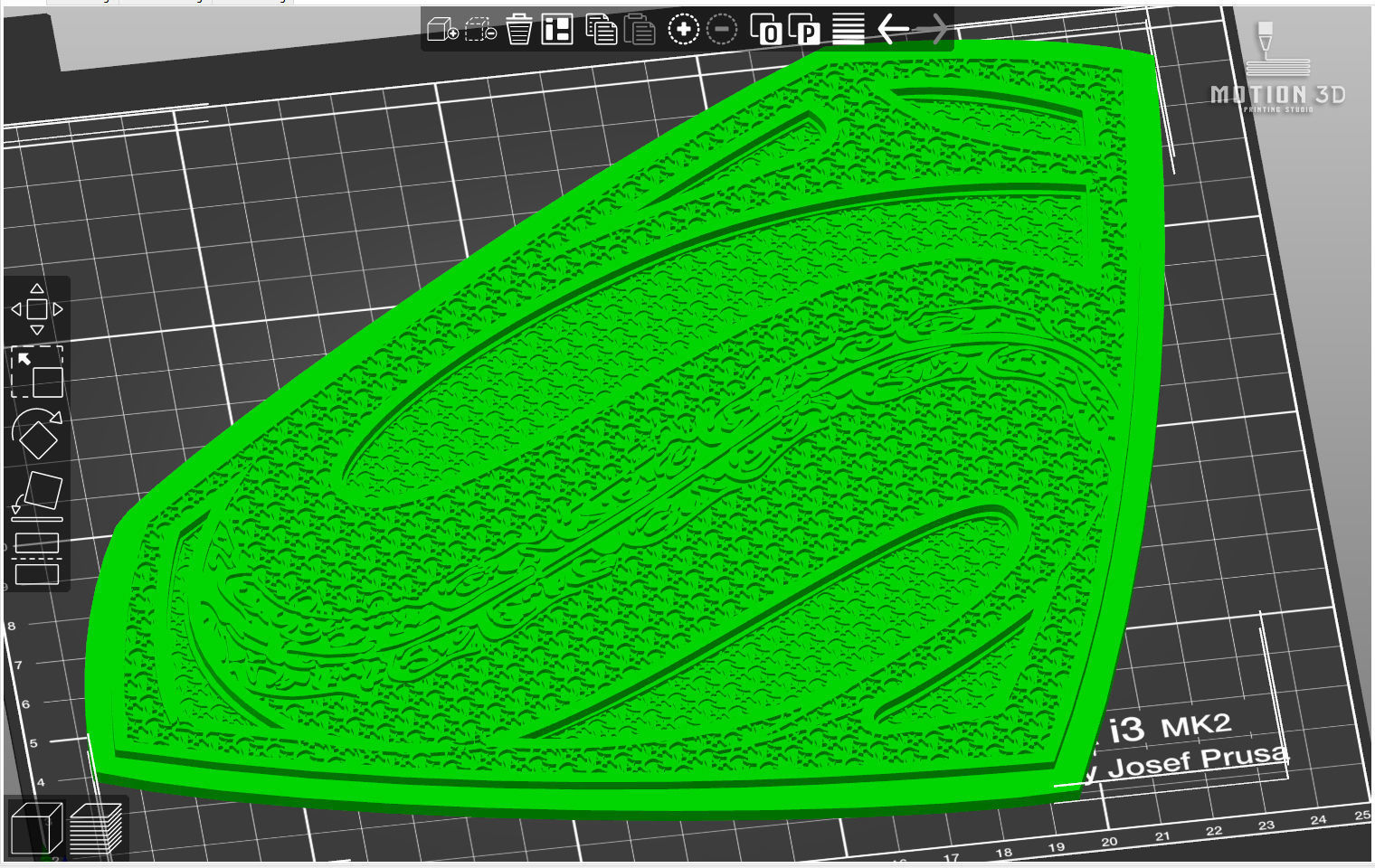 Superman Chest Emblem from Justice League 3D print model_3
