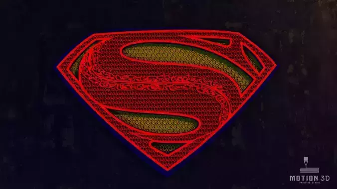 Superman Chest Emblem from Justice League 3D print model