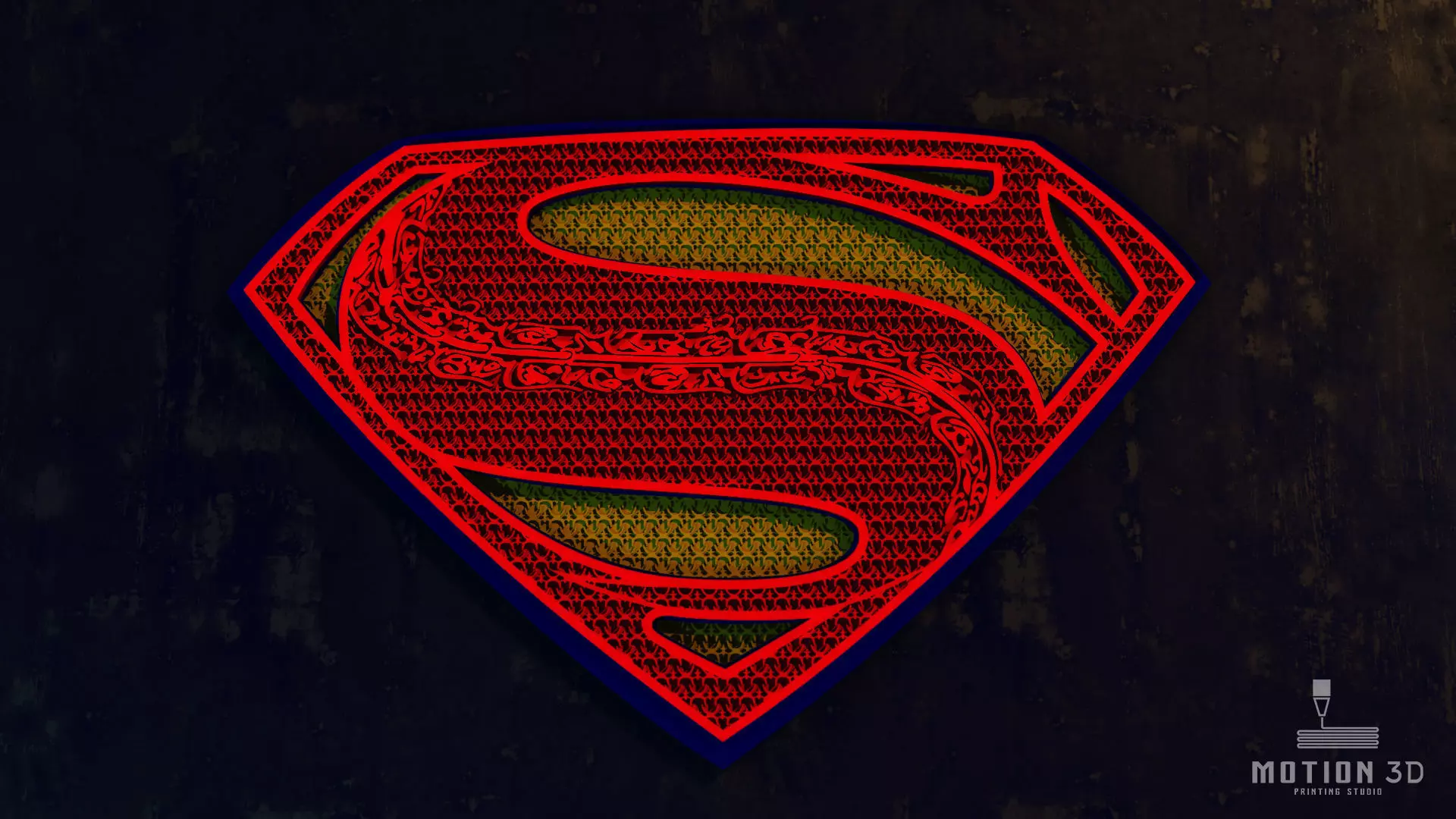 Superman Chest Emblem from Justice League 3D print model_0
