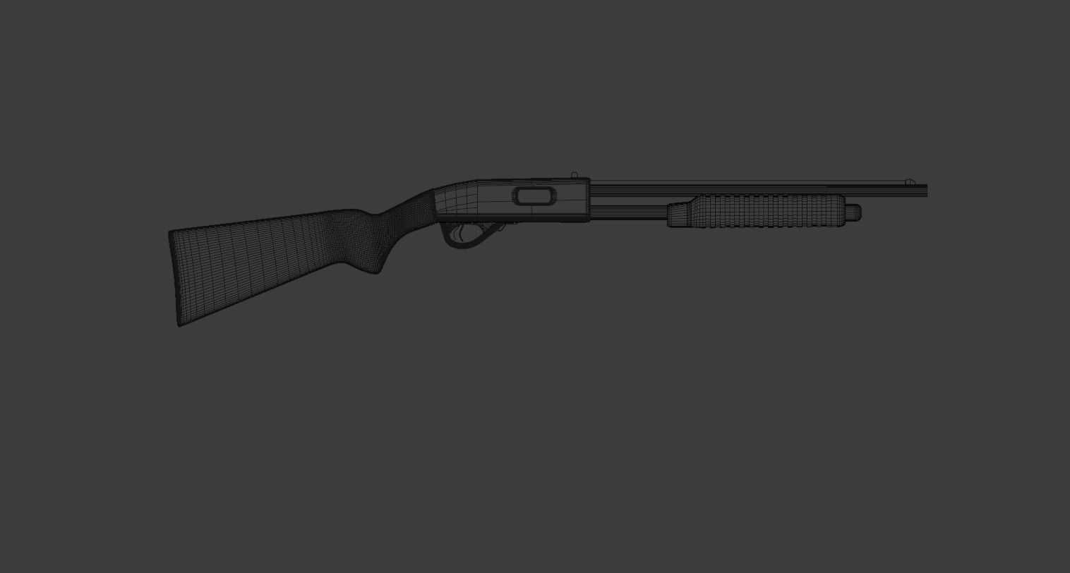 Shotgun Free 3D model_2