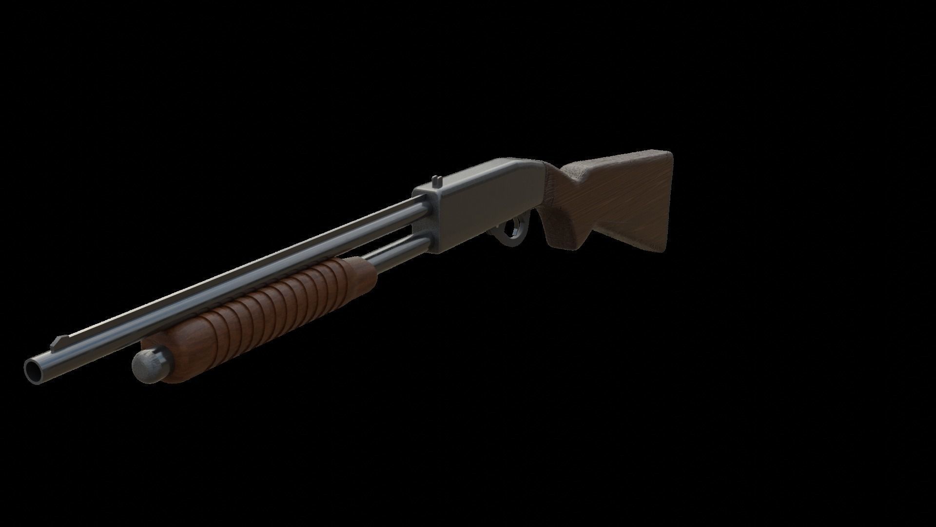 Shotgun Free 3D model_1