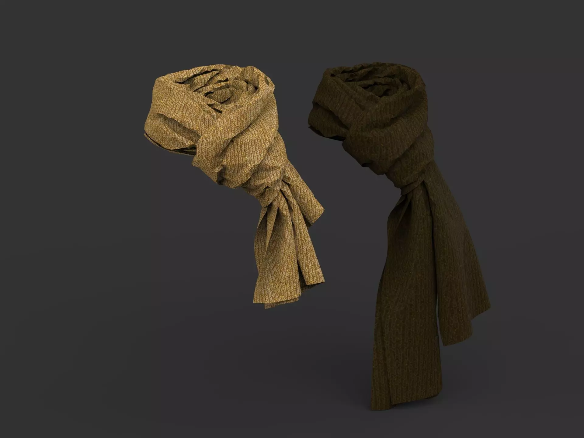 Scarf two scarves obj 3D model
