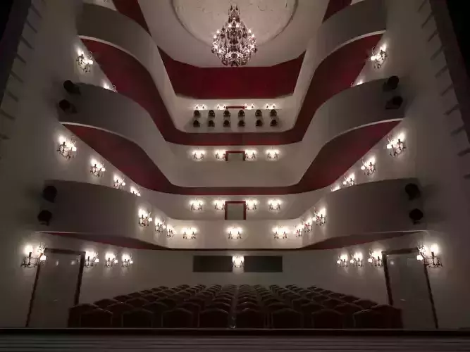 Theater- auditorium - stage - backstage  3D model
