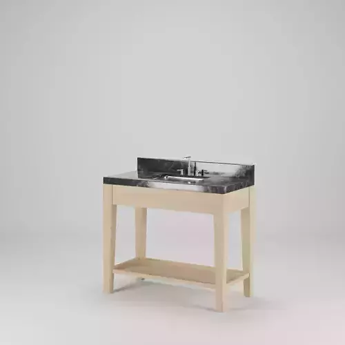 Wood and Marble Washing Table
