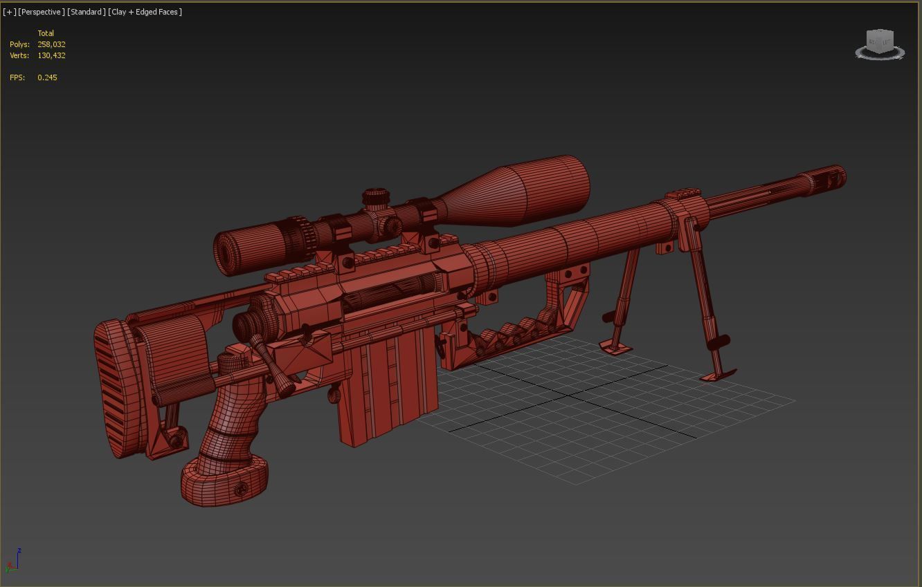 M200 Intervention Sniper Rifle 3D model_19