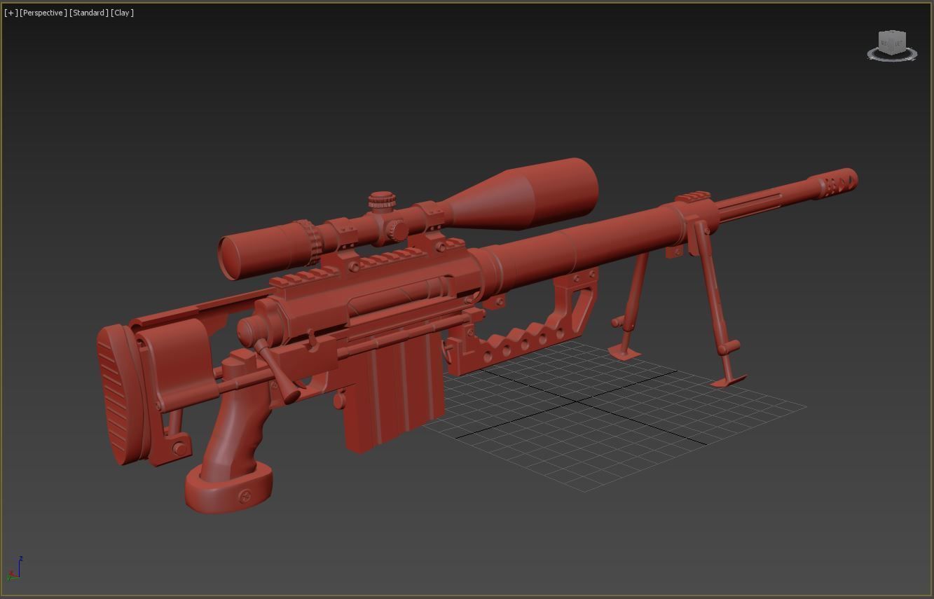 M200 Intervention Sniper Rifle 3D model_18