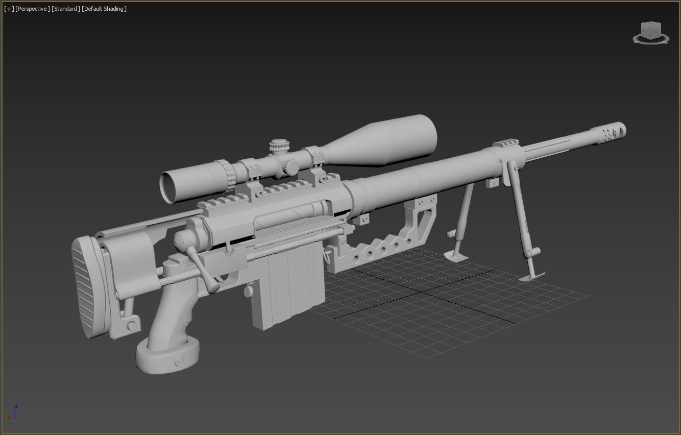 M200 Intervention Sniper Rifle 3D model_17