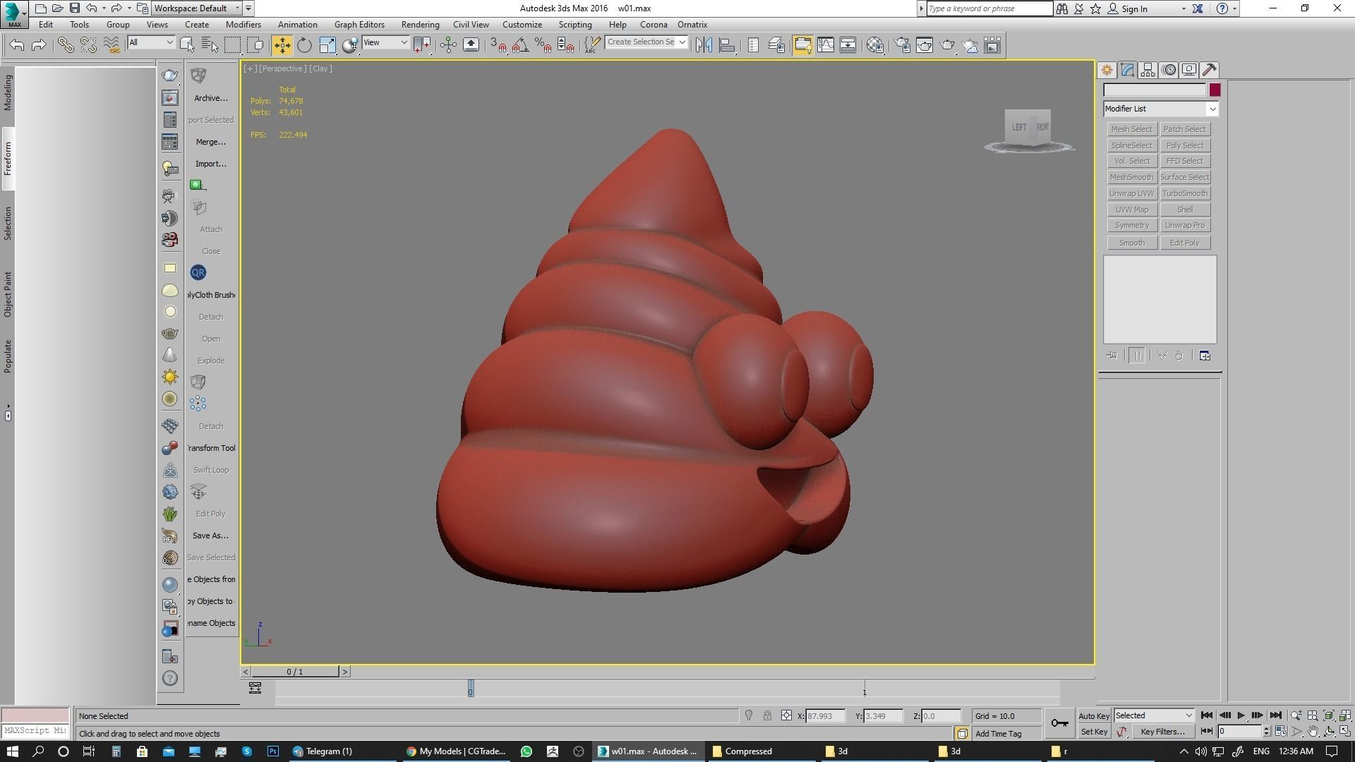 Emoji Pile of Poo 3D model_19