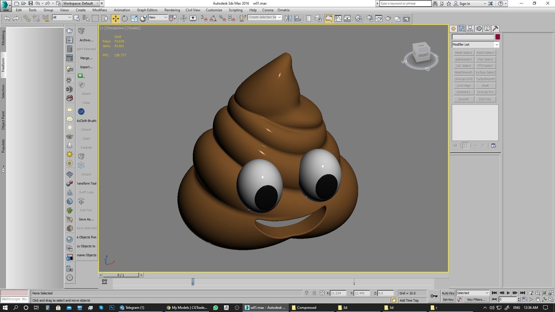 Emoji Pile of Poo 3D model_8