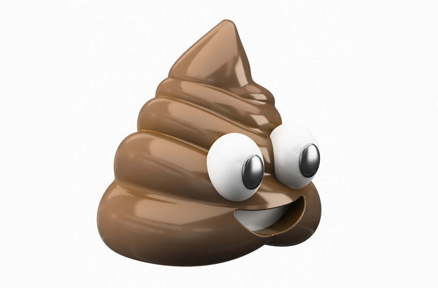 Emoji Pile of Poo 3D model_1