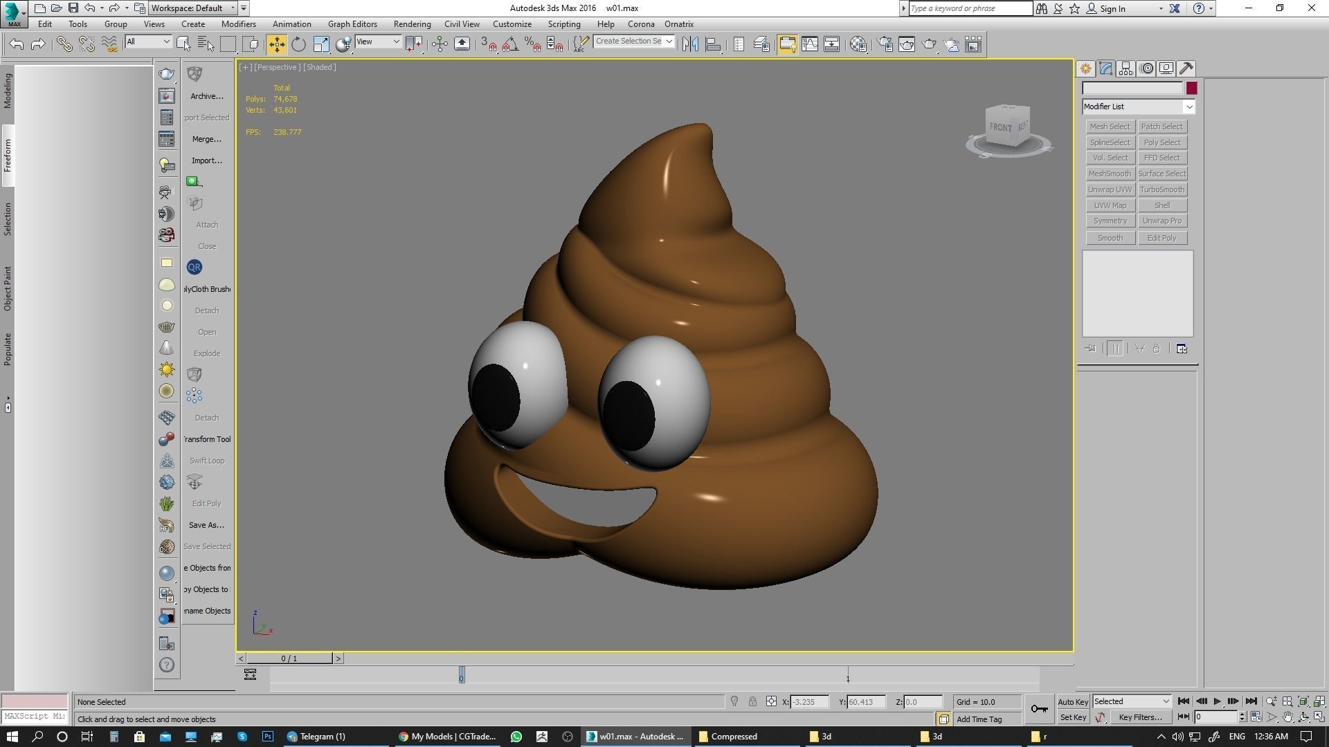 Emoji Pile of Poo 3D model_7