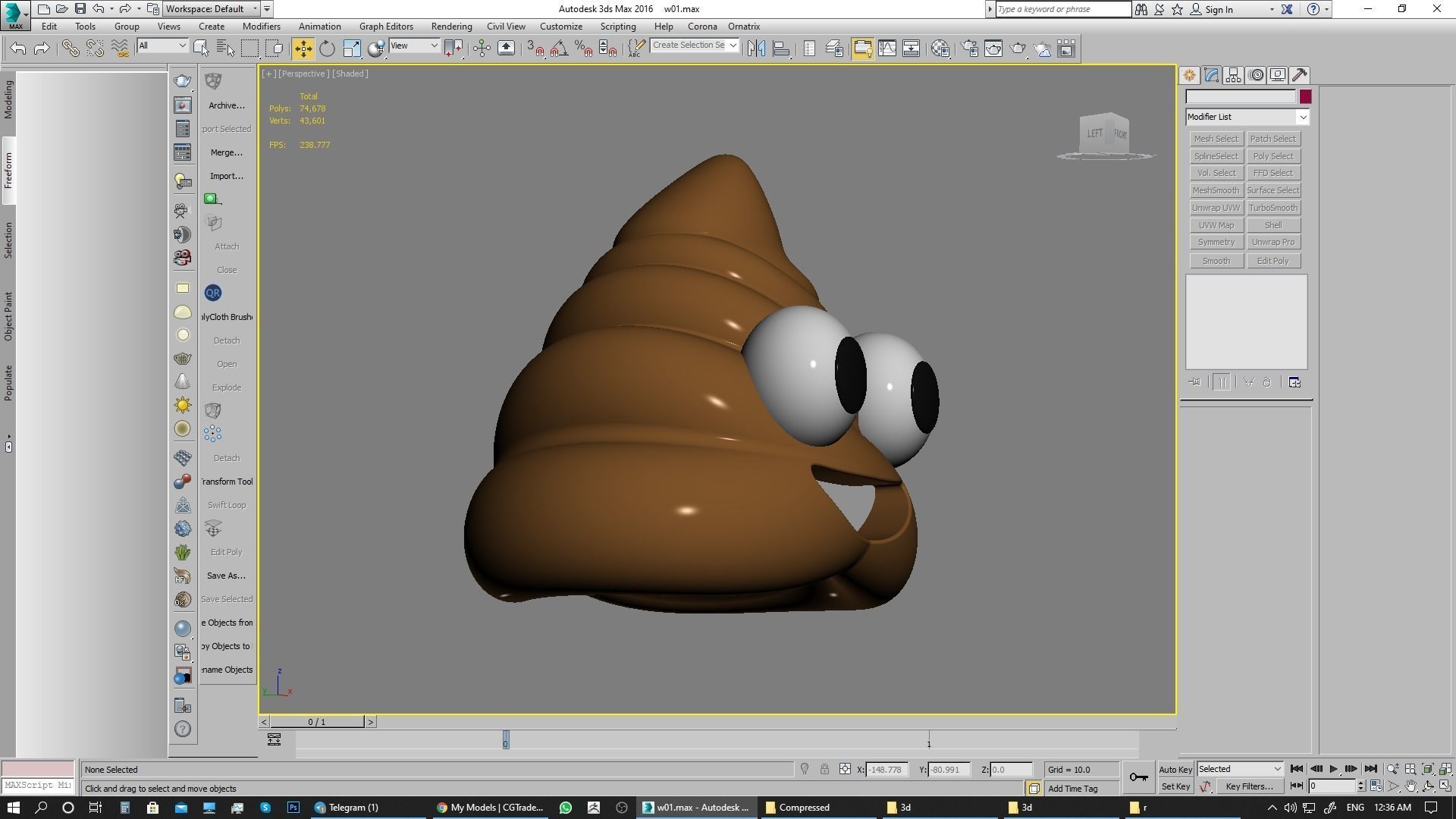 Emoji Pile of Poo 3D model_9