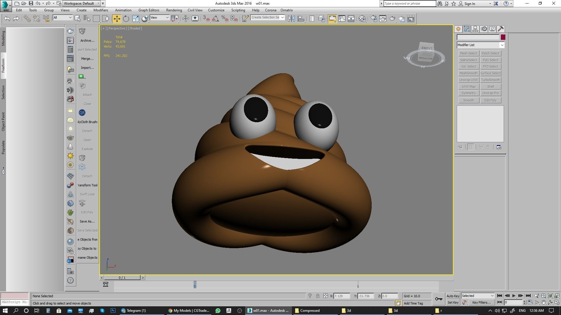 Emoji Pile of Poo 3D model_11