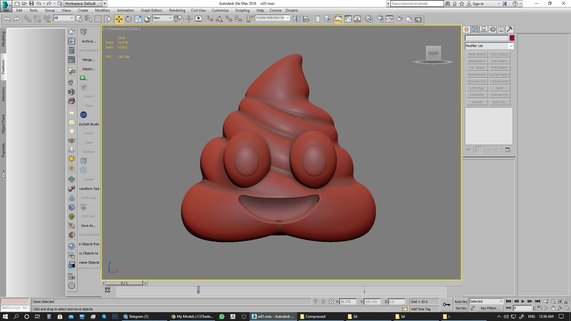 Emoji Pile of Poo 3D model_16