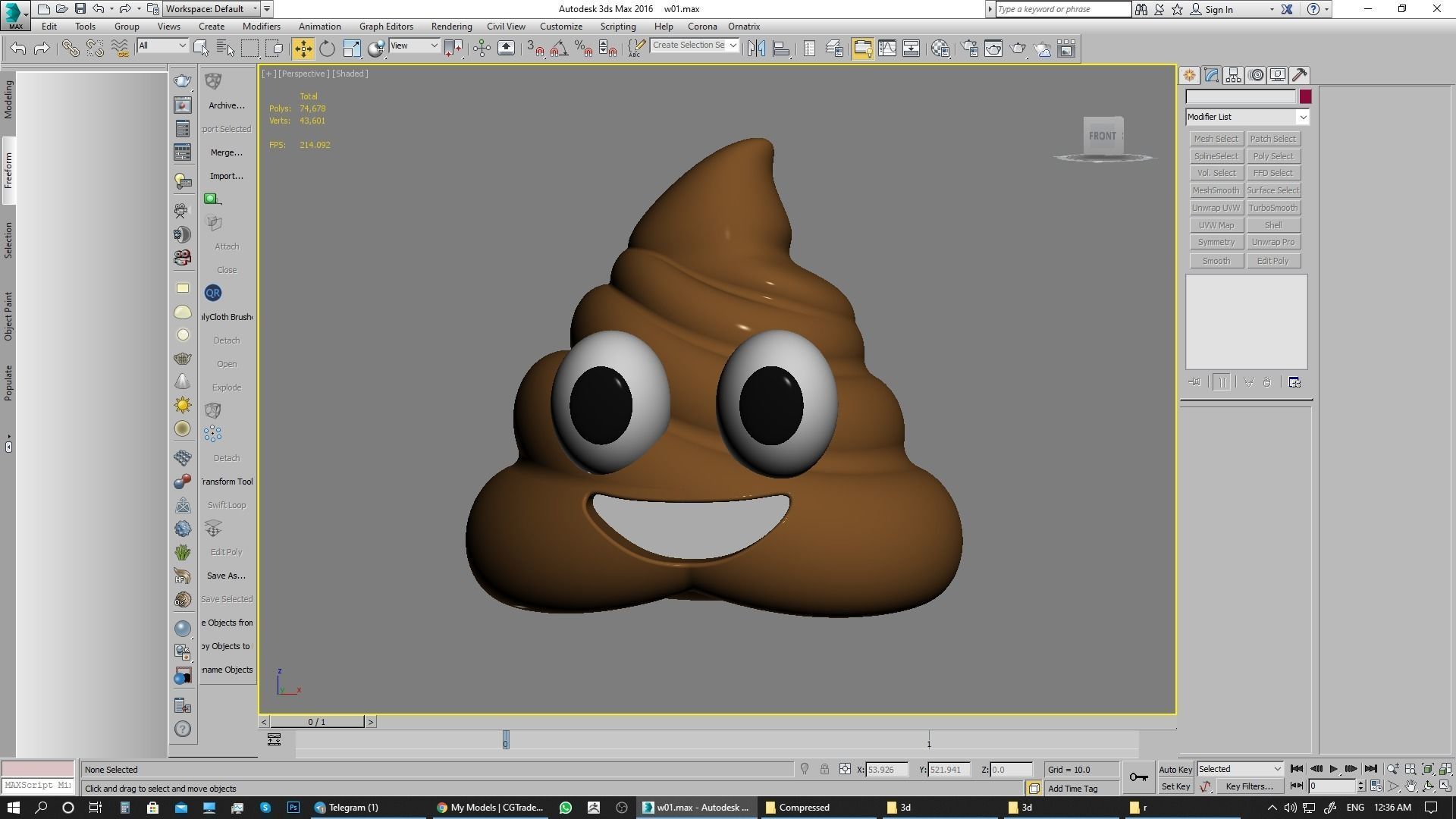 Emoji Pile of Poo 3D model_5