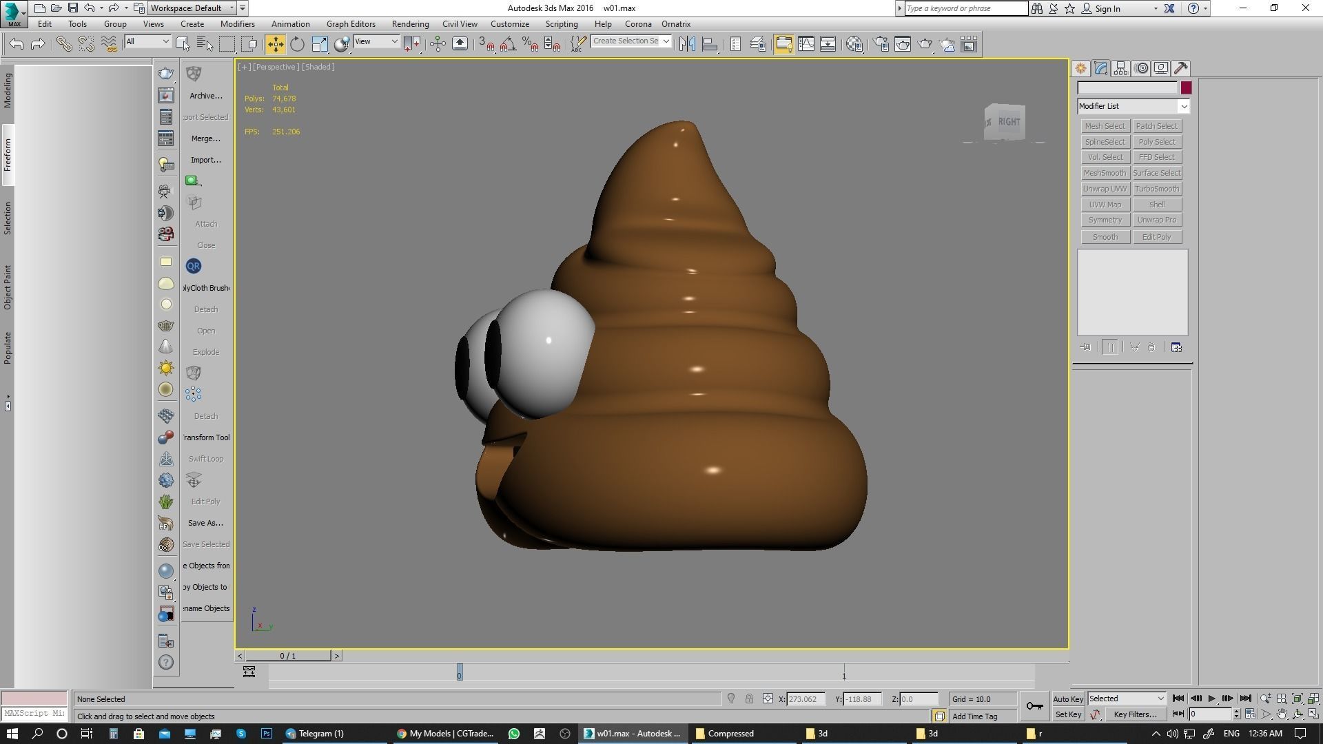 Emoji Pile of Poo 3D model_10