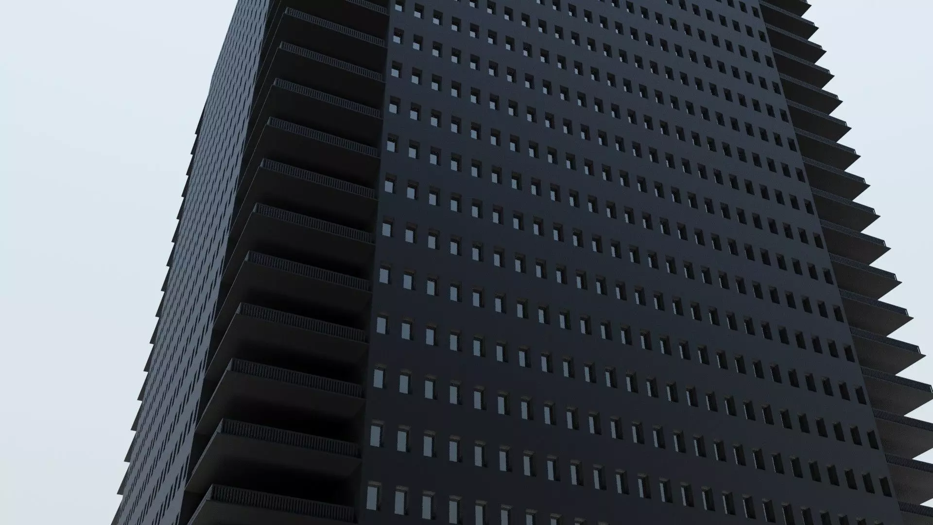 3d building model tall in sky Free low-poly 3D model