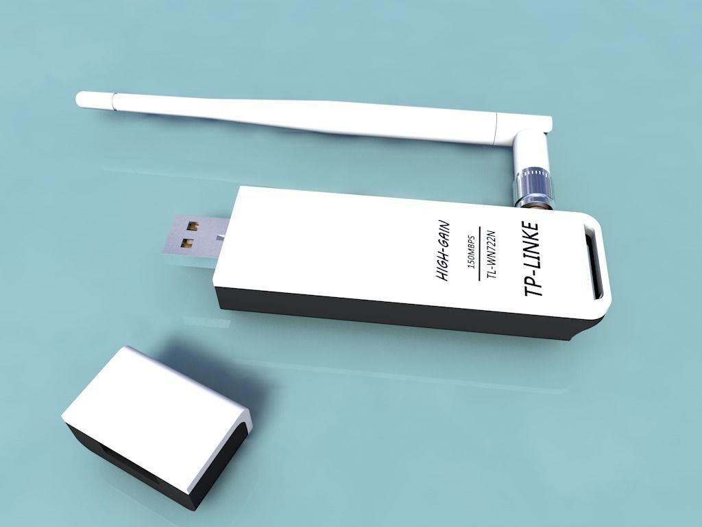TP-LINK wireless device 3D model_7