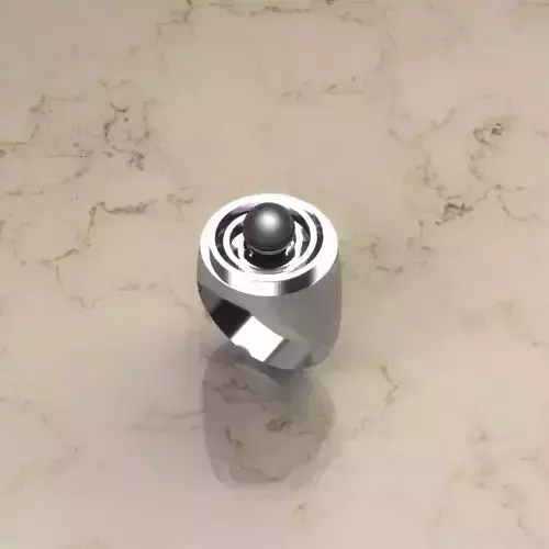 Spiral Pearl Ring