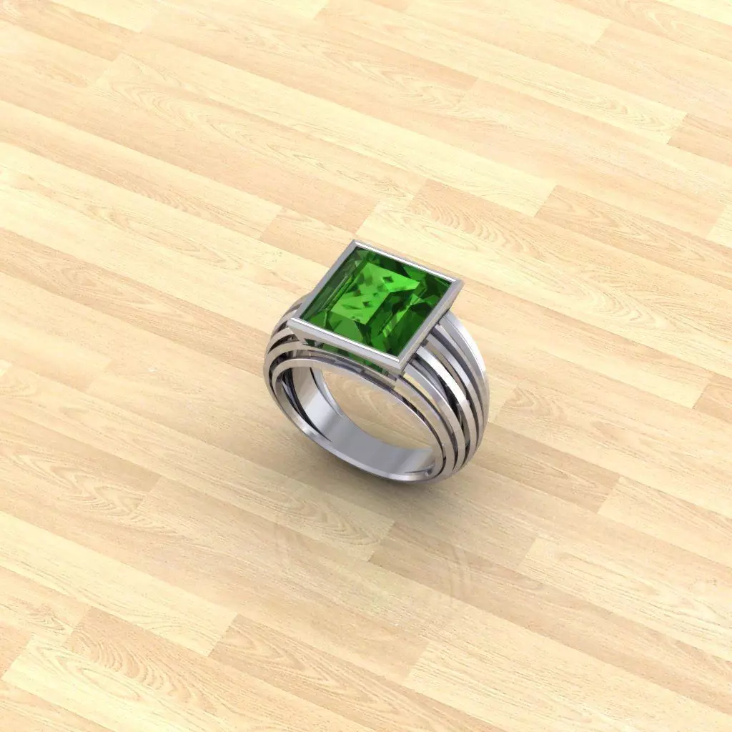 Tourmaline Ring 3D print model