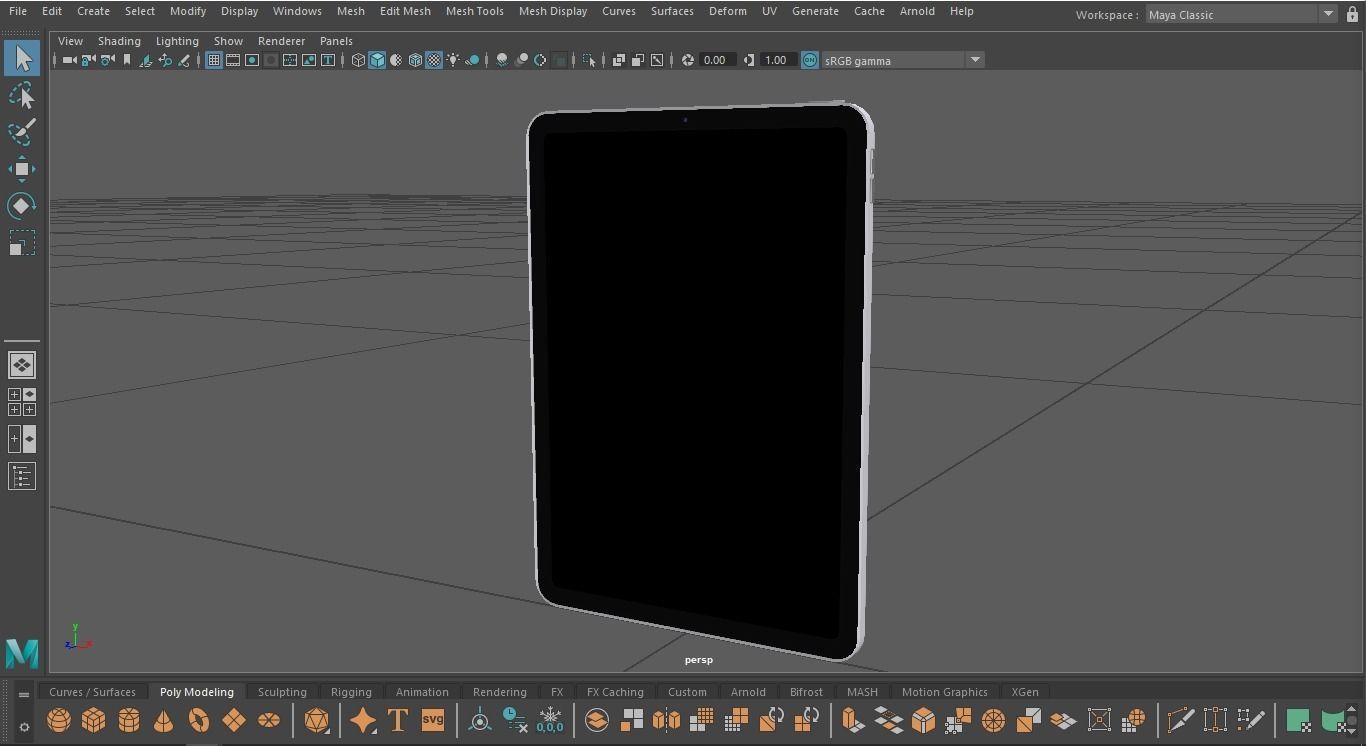 2020 apple Ipad pro Low-poly 3D model_15
