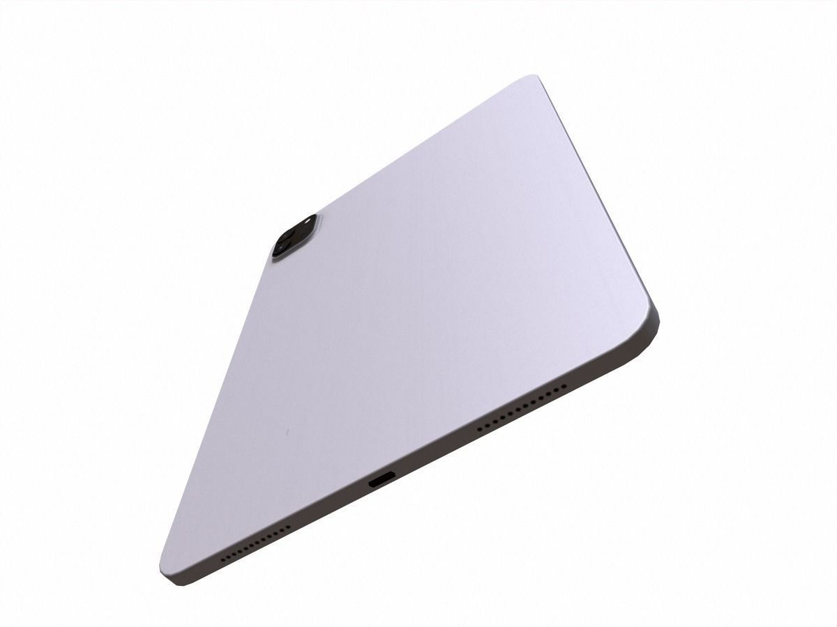 2020 apple Ipad pro Low-poly 3D model_7