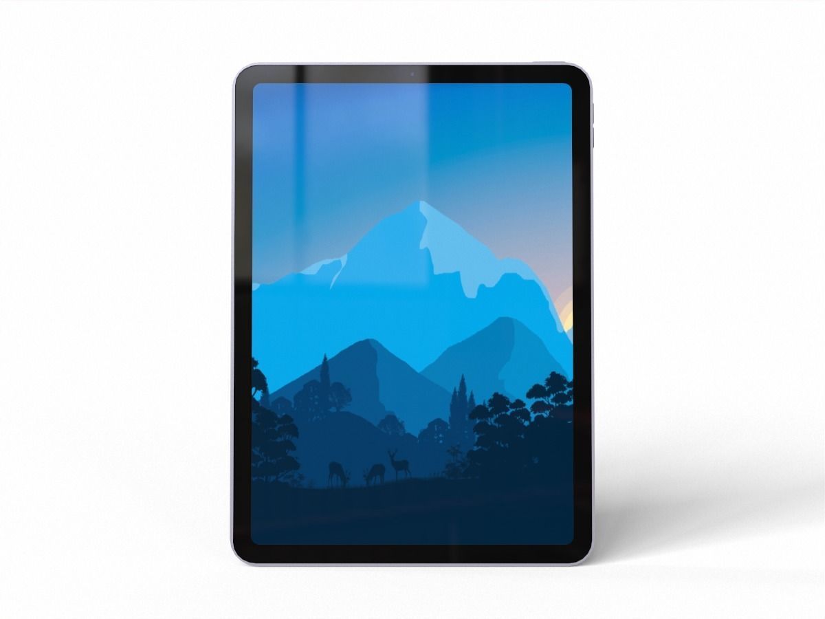 2020 apple Ipad pro Low-poly 3D model_2