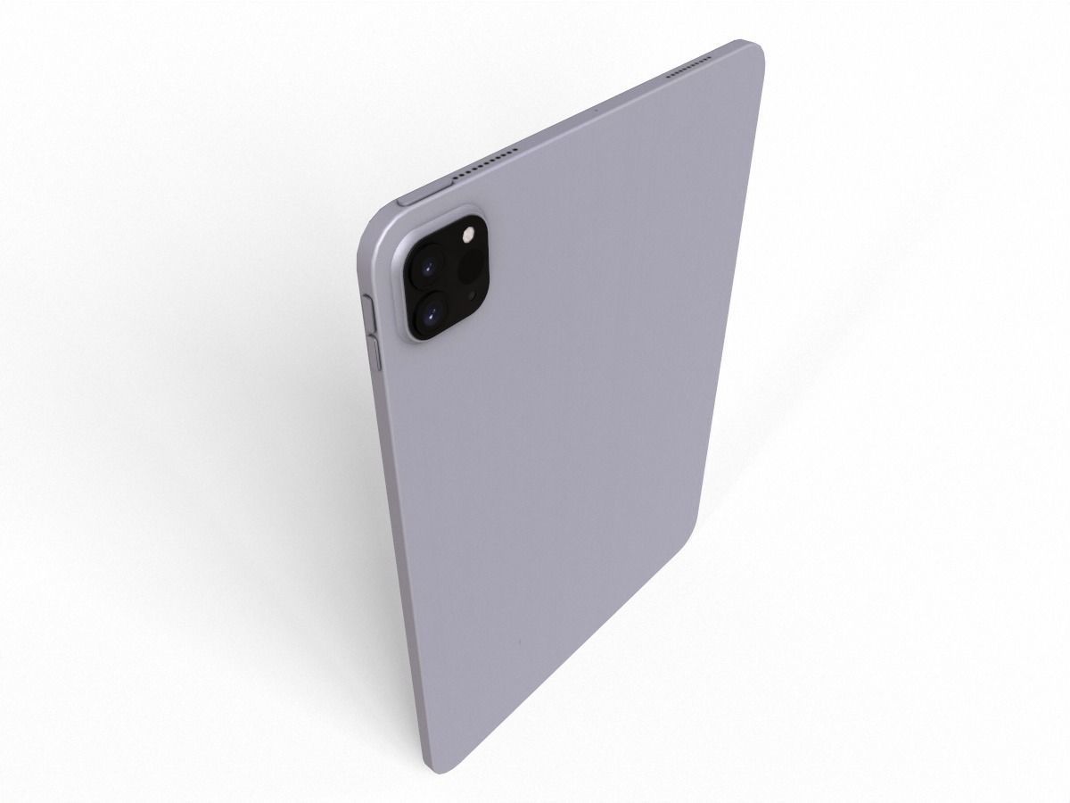 2020 apple Ipad pro Low-poly 3D model_6