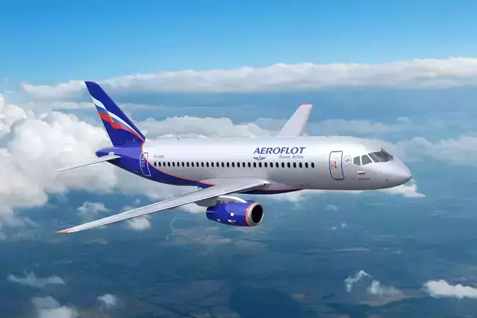 Sukhoi Superjet 100 3D model