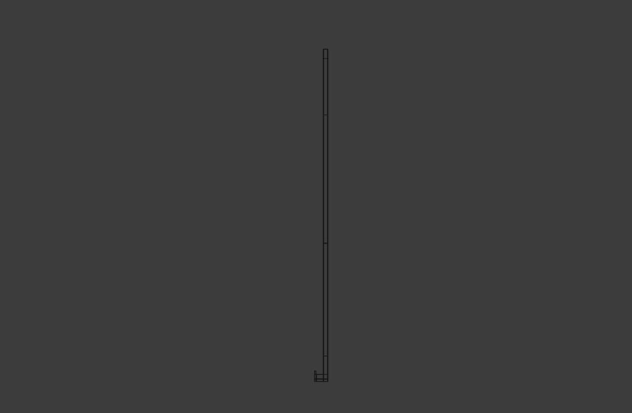 Wood Framed Whiteboard Low-poly 3D model_8