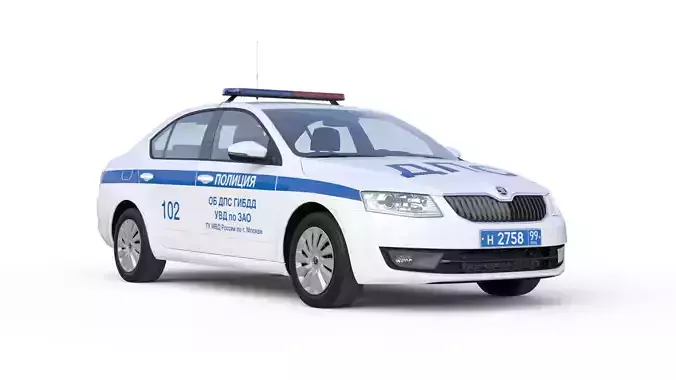 Police Car 3D model