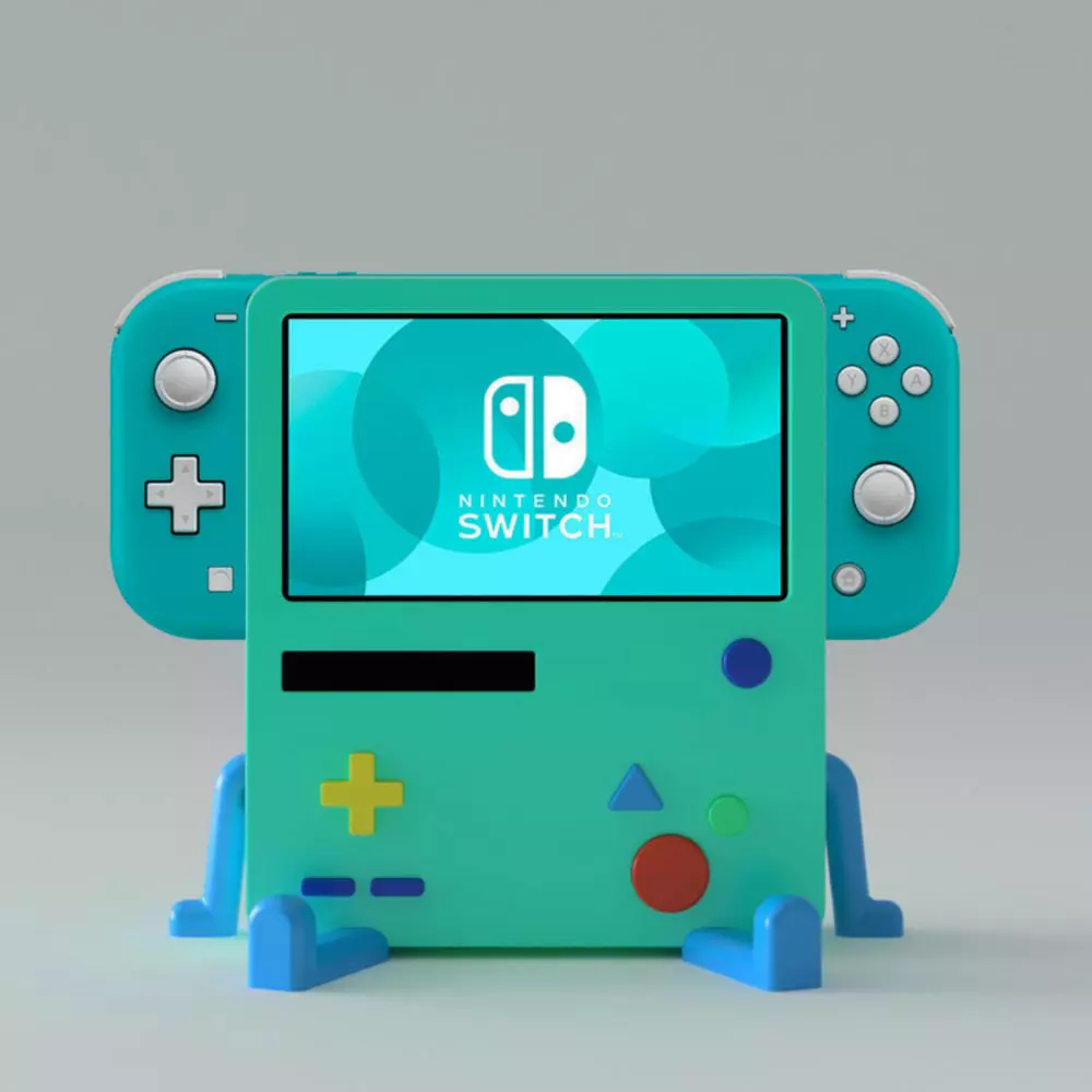 BMO Stand for Nintendo Switch Lite 3D print model_0