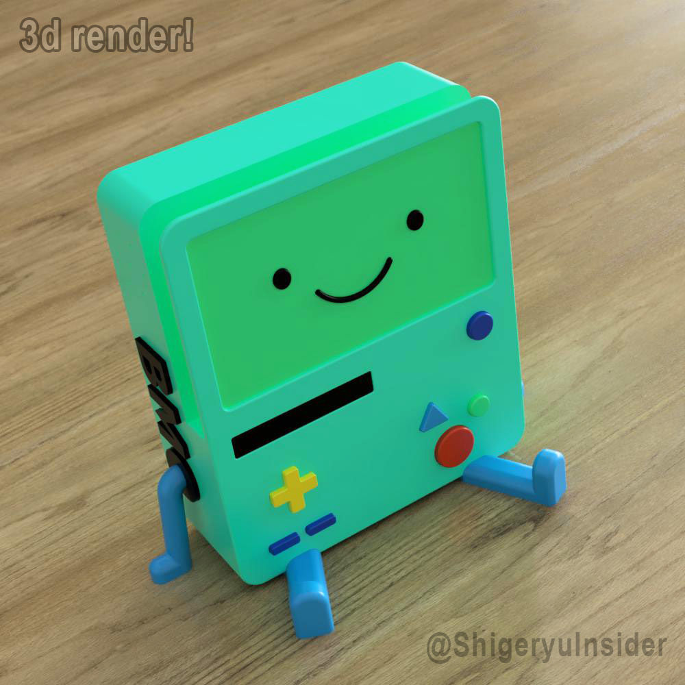 BMO Stand for Nintendo Switch Lite 3D print model_1