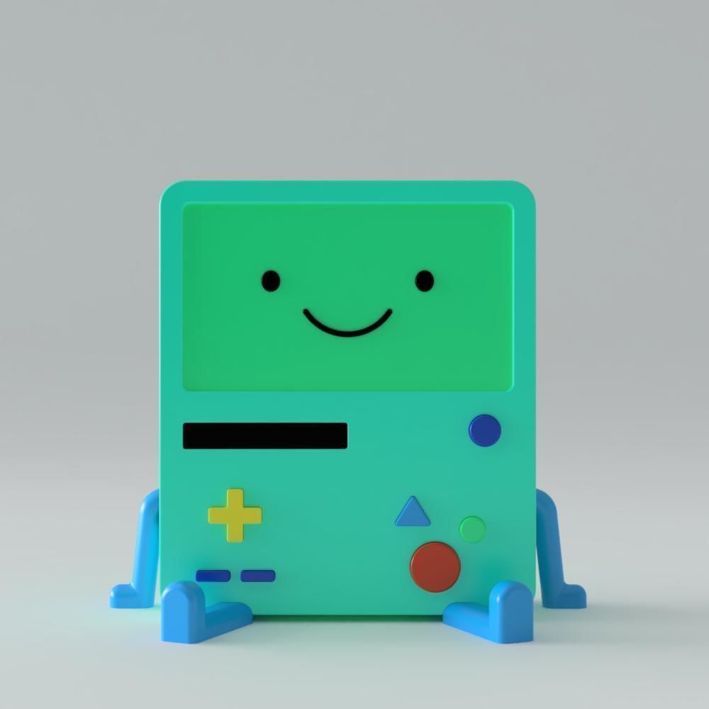 BMO Stand for Nintendo Switch Lite 3D print model_2