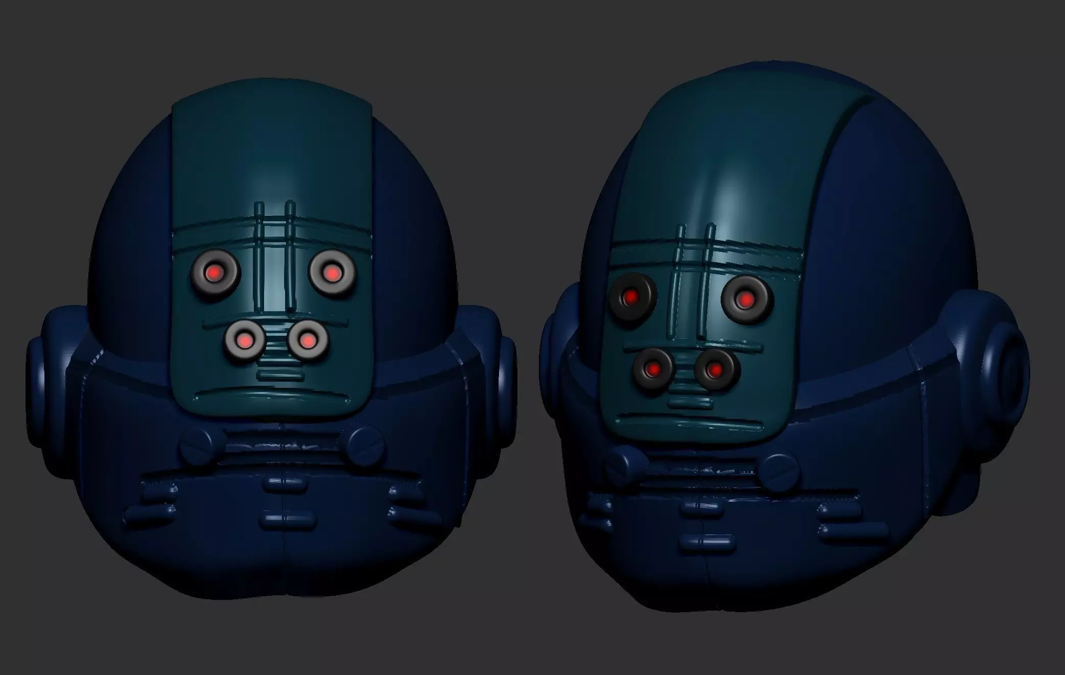 helmet high poly sculpt 3d printable ver 7 3D model 3D model_0