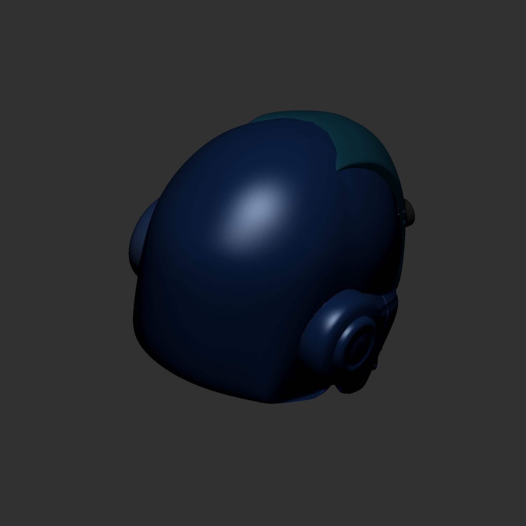 helmet high poly sculpt 3d printable ver 7 3D model 3D model_5