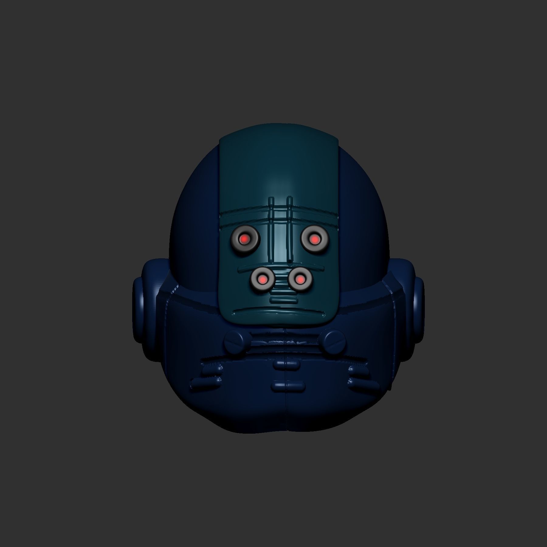 helmet high poly sculpt 3d printable ver 7 3D model 3D model_1